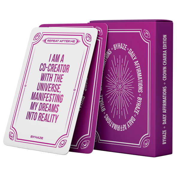 BYHAZE Daily Affirmations Deck: Crown Chakra Edition