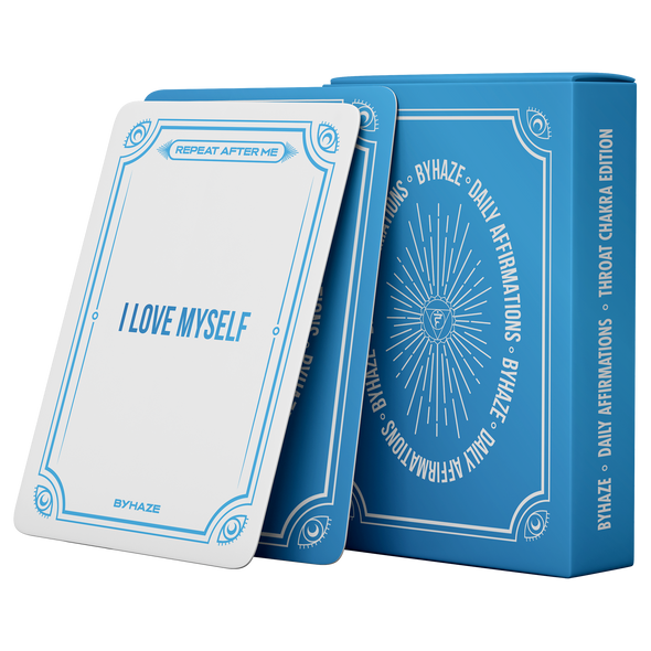 BYHAZE Daily Affirmations Deck: Throat Chakra Edition